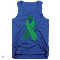 Green Ribbon Cool Gift Cerebral Palsy Awareness Funny Gift Tank Top thumb 0