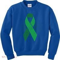Green Ribbon Cool Gift Cerebral Palsy Awareness Funny Gift Kids Sweatshirt thumb 0
