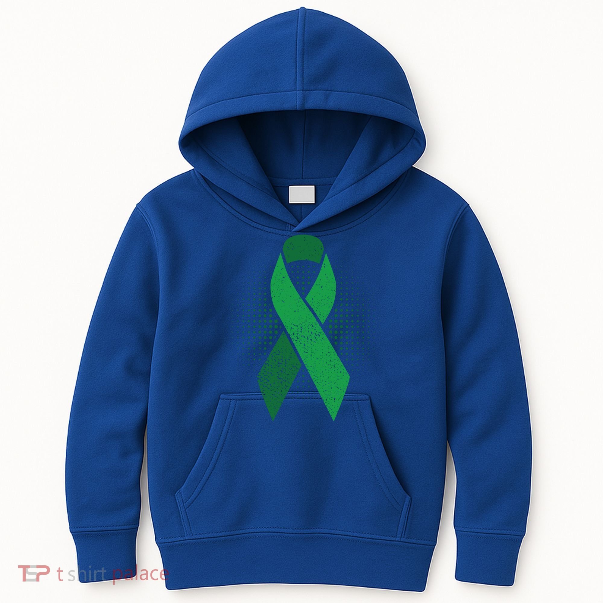 Green Ribbon Cool Gift Cerebral Palsy Awareness Funny Gift Kids Hoodie