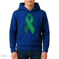 Green Ribbon Cool Gift Cerebral Palsy Awareness Funny Gift Kids Hoodie thumb 4
