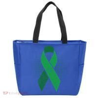 Green Ribbon Cool Gift Cerebral Palsy Awareness Funny Gift Tote Bag thumb 0