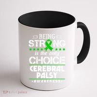 Green Ribbon Cool Gift Cerebral Palsy Awareness Cool Gift Coffee Mug thumb 1