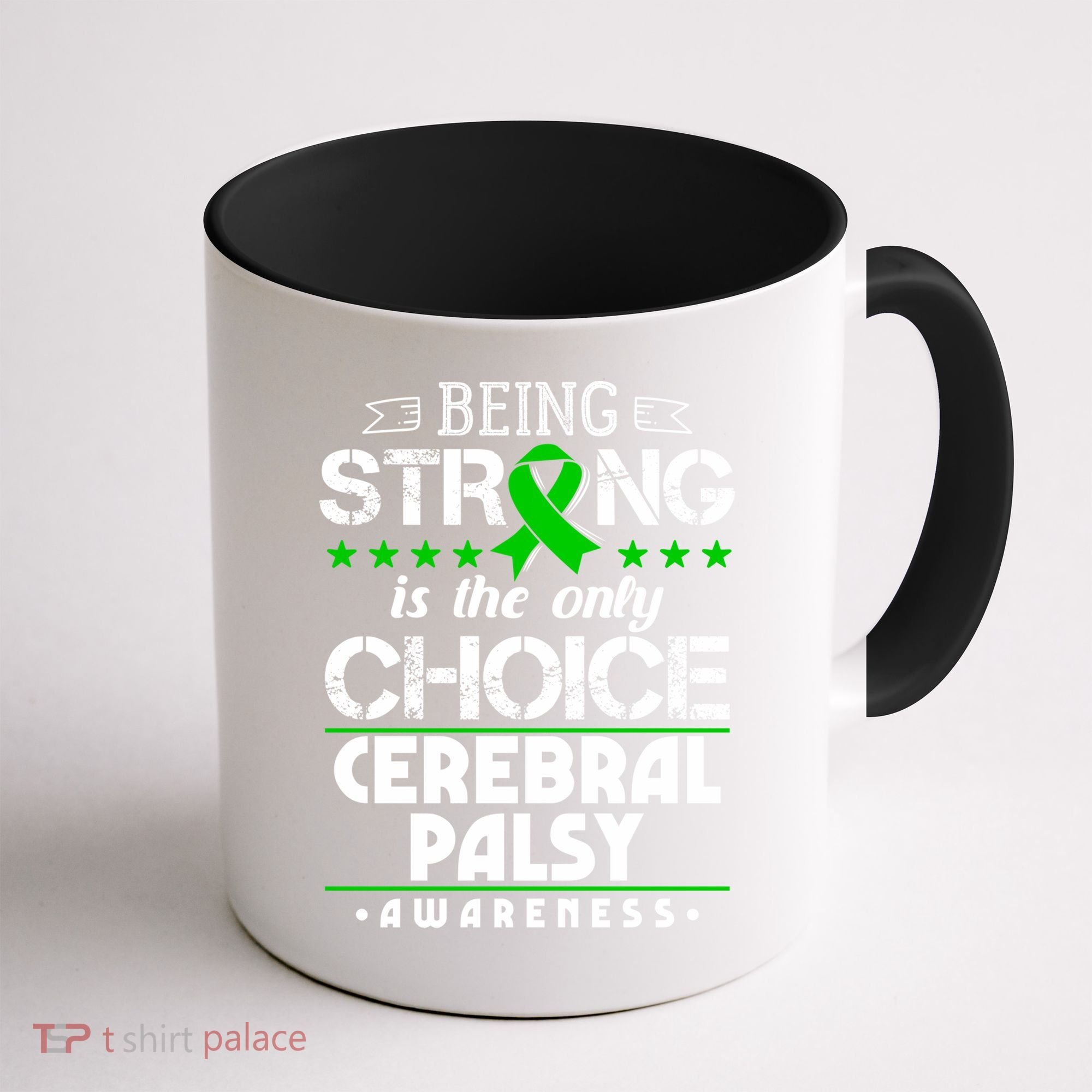 Green Ribbon Cool Gift Cerebral Palsy Awareness Cool Gift Coffee Mug