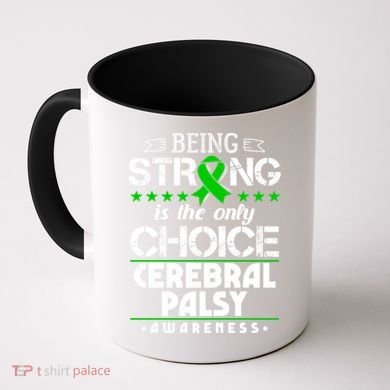 Green Ribbon Cool Gift Cerebral Palsy Awareness Cool Gift Coffee Mug