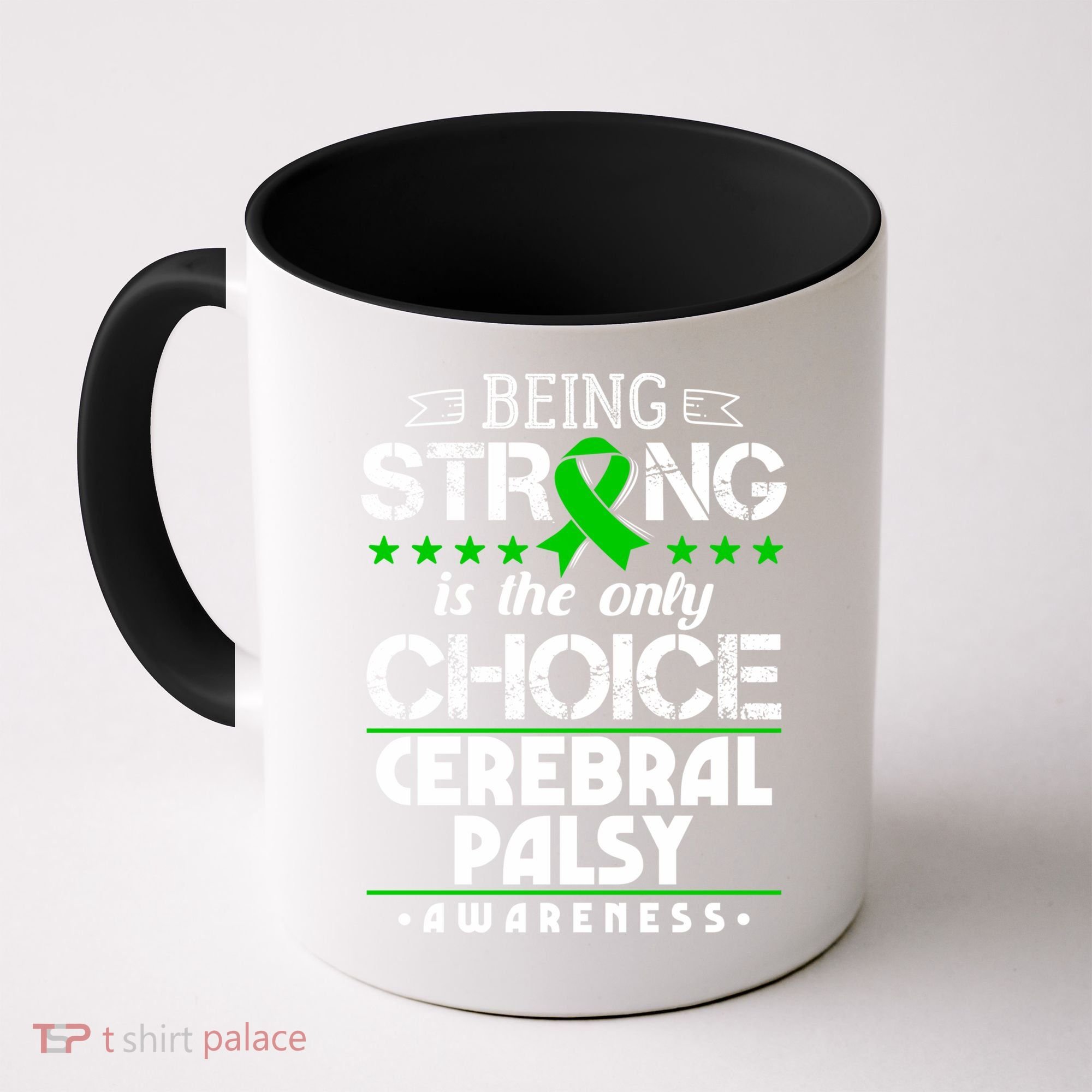 Green Ribbon Cool Gift Cerebral Palsy Awareness Cool Gift Coffee Mug