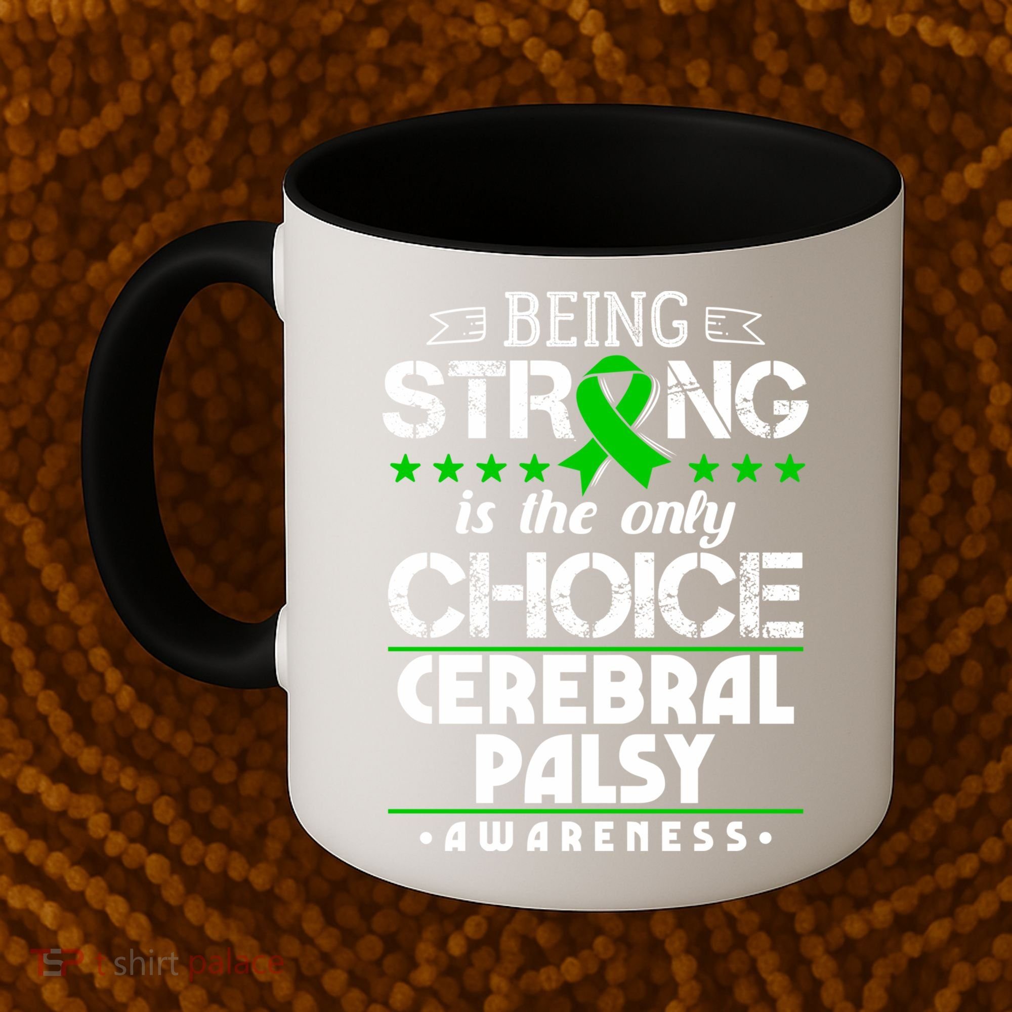 Green Ribbon Cool Gift Cerebral Palsy Awareness Cool Gift Coffee Mug