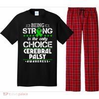Green Ribbon Cool Gift Cerebral Palsy Awareness Cool Gift Pajama Set thumb 0