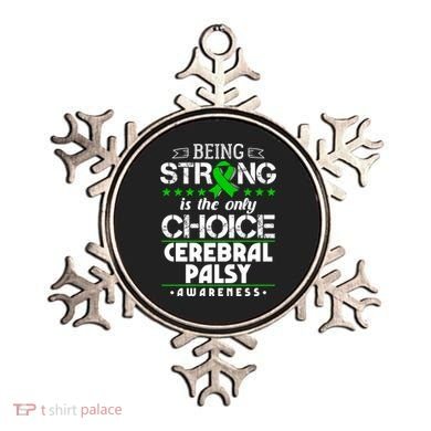 Green Ribbon Cool Gift Cerebral Palsy Awareness Cool Gift Ornament
