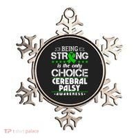 Green Ribbon Cool Gift Cerebral Palsy Awareness Cool Gift Ornament thumb 0