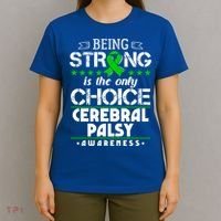 Green Ribbon Cool Gift Cerebral Palsy Awareness Cool Gift T-Shirt thumb 4