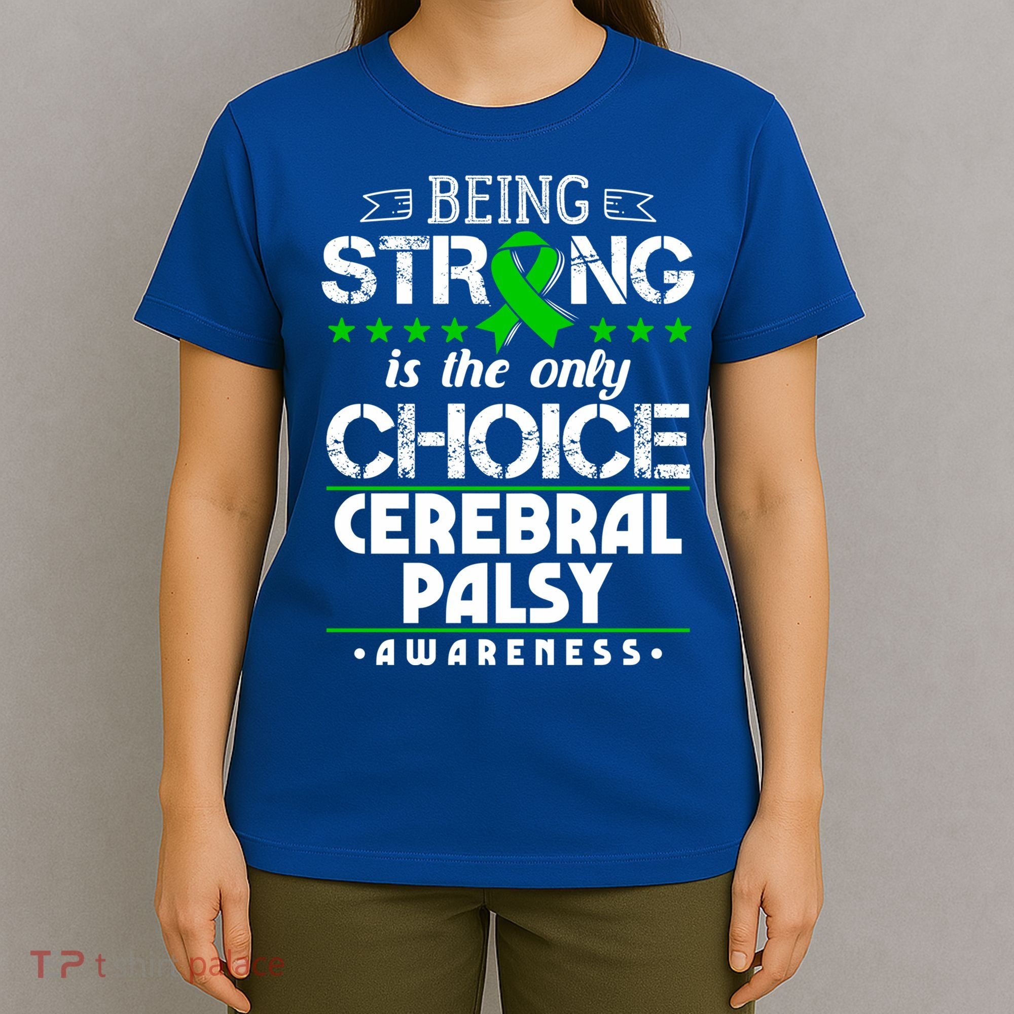 Green Ribbon Cool Gift Cerebral Palsy Awareness Cool Gift T-Shirt