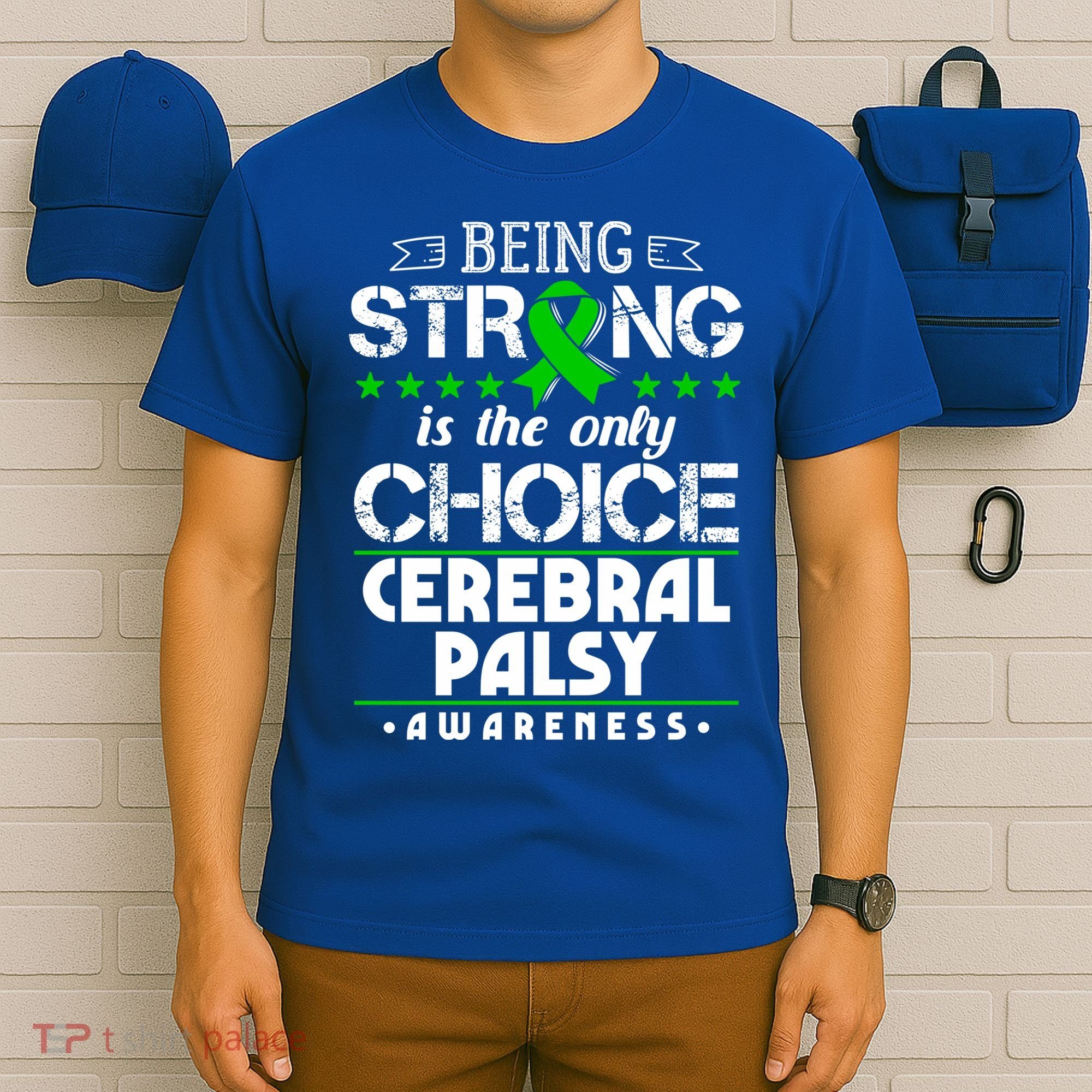 Green Ribbon Cool Gift Cerebral Palsy Awareness Cool Gift T-Shirt