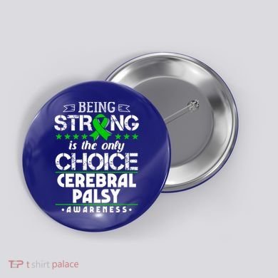 Green Ribbon Cool Gift Cerebral Palsy Awareness Cool Gift Button