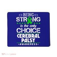 Green Ribbon Cool Gift Cerebral Palsy Awareness Cool Gift Mousepad thumb 0