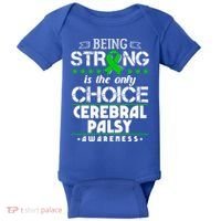 Green Ribbon Cool Gift Cerebral Palsy Awareness Cool Gift Baby Bodysuit thumb 0
