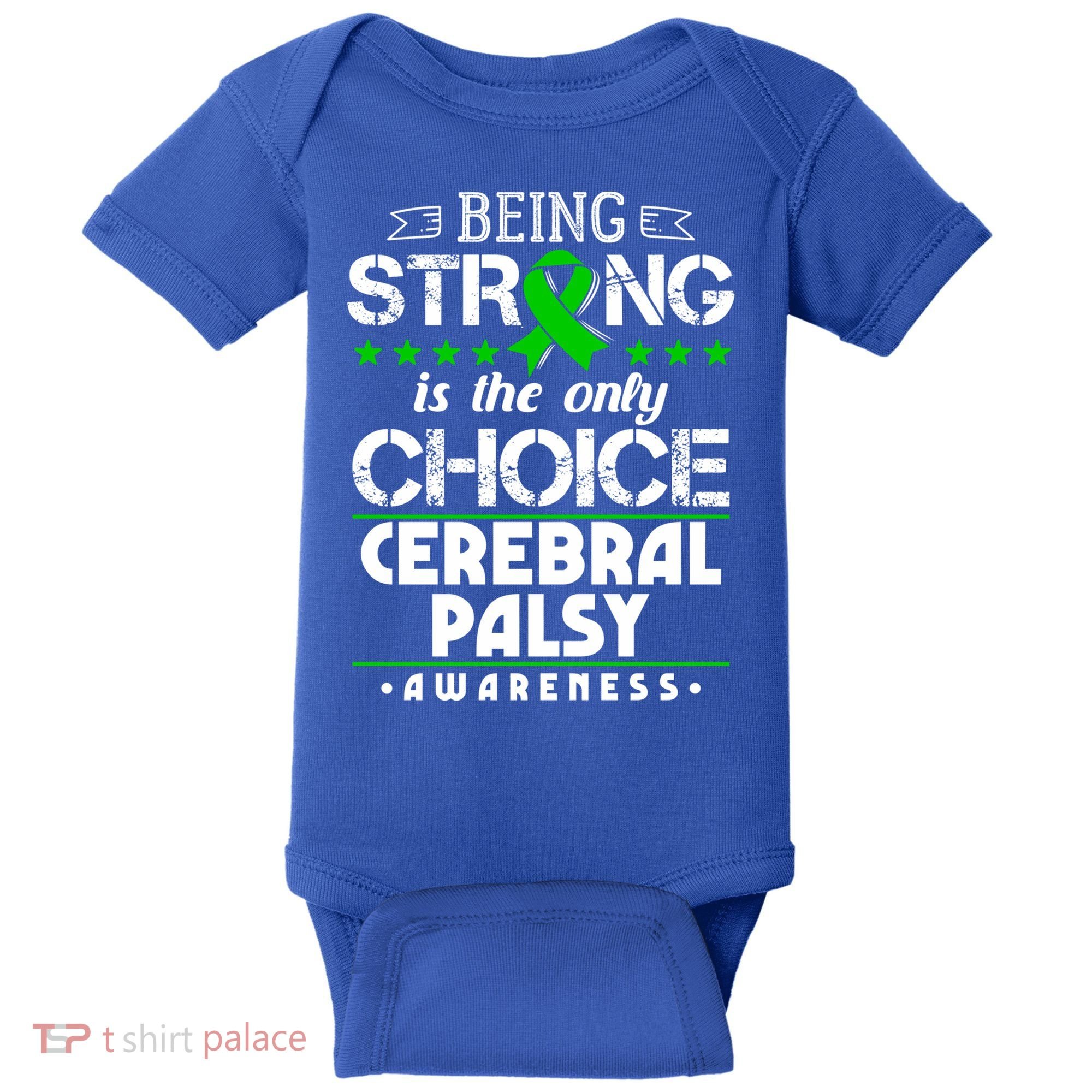Green Ribbon Cool Gift Cerebral Palsy Awareness Cool Gift Baby Bodysuit