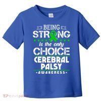 Green Ribbon Cool Gift Cerebral Palsy Awareness Cool Gift Toddler T-Shirt thumb 0