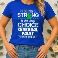 Green Ribbon Cool Gift Cerebral Palsy Awareness Cool Gift Women's T-Shirt thumb 2
