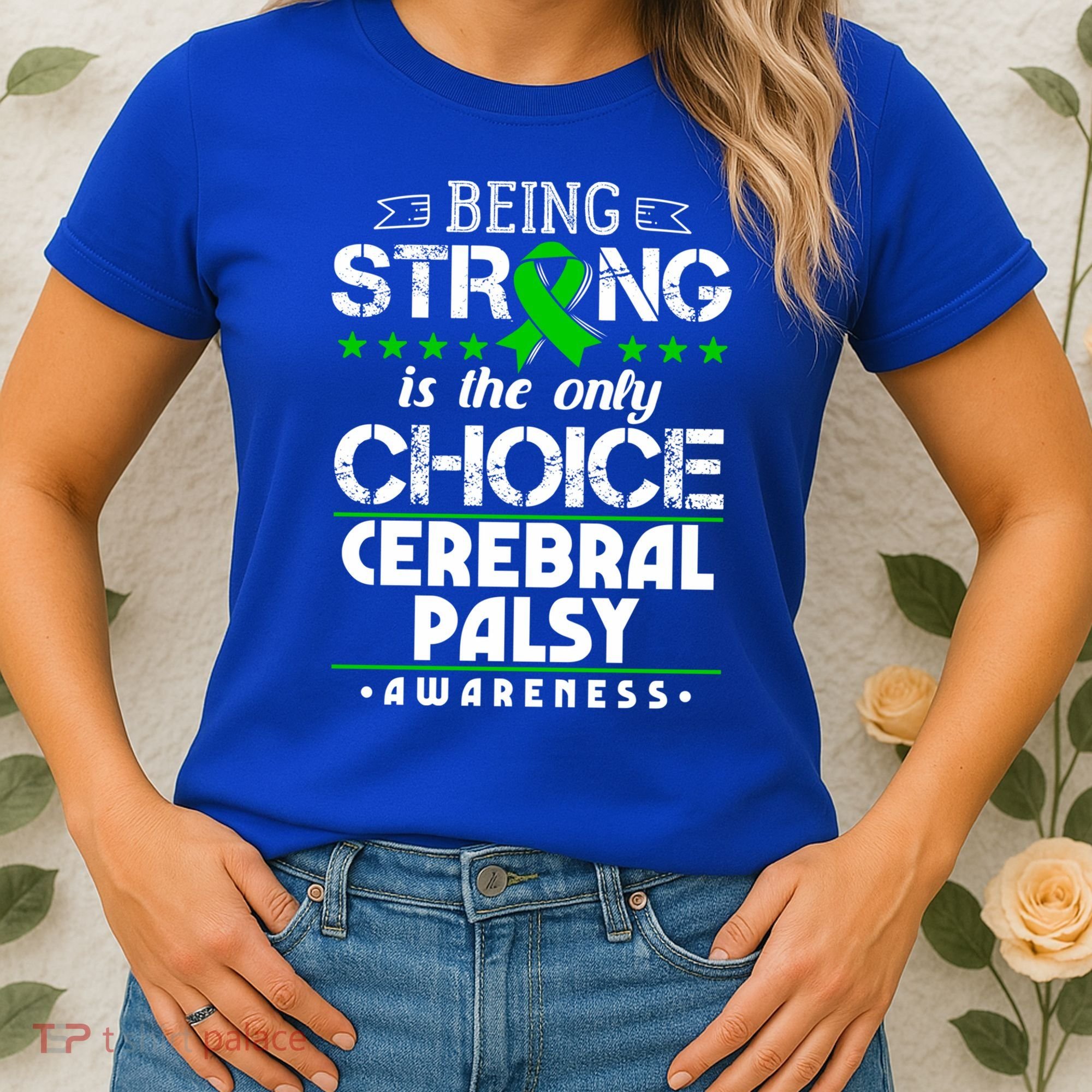 Green Ribbon Cool Gift Cerebral Palsy Awareness Cool Gift Women's T-Shirt