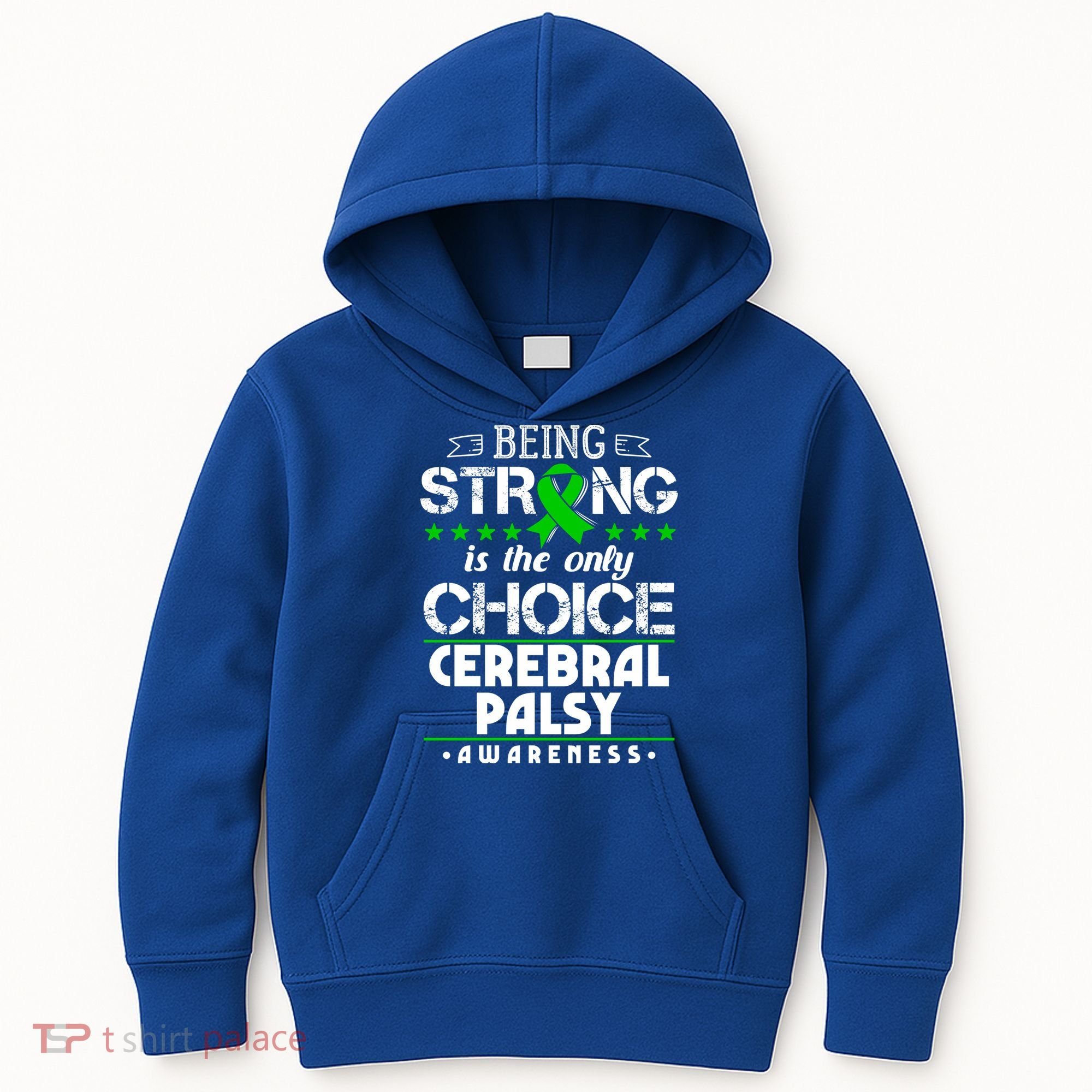 Green Ribbon Cool Gift Cerebral Palsy Awareness Cool Gift Kids Hoodie