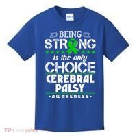Green Ribbon Cool Gift Cerebral Palsy Awareness Cool Gift Kids T-Shirt thumb 0
