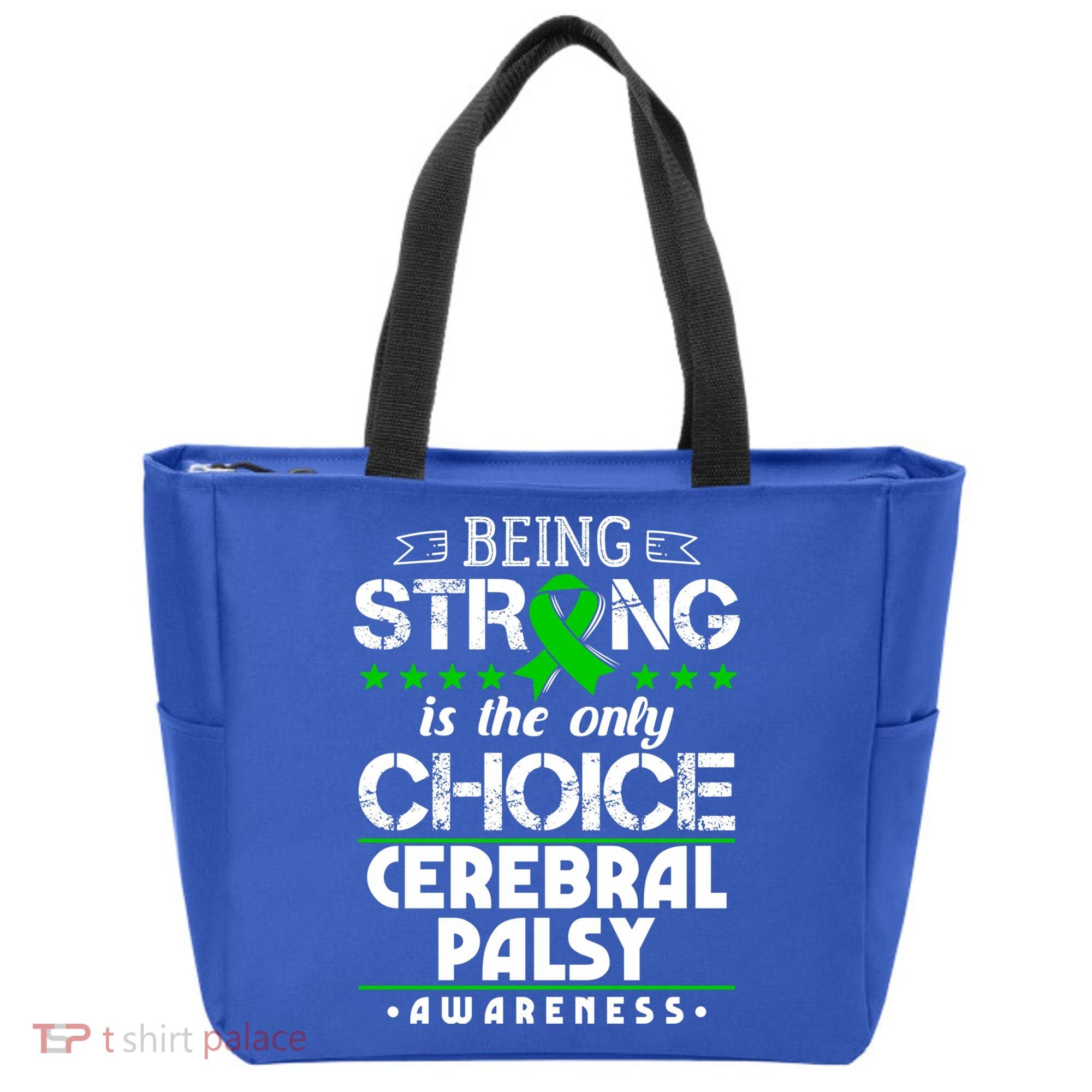 Green Ribbon Cool Gift Cerebral Palsy Awareness Cool Gift Tote Bag