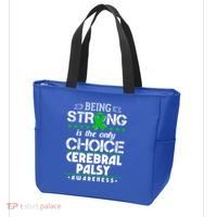 Green Ribbon Cool Gift Cerebral Palsy Awareness Cool Gift Tote Bag thumb 3