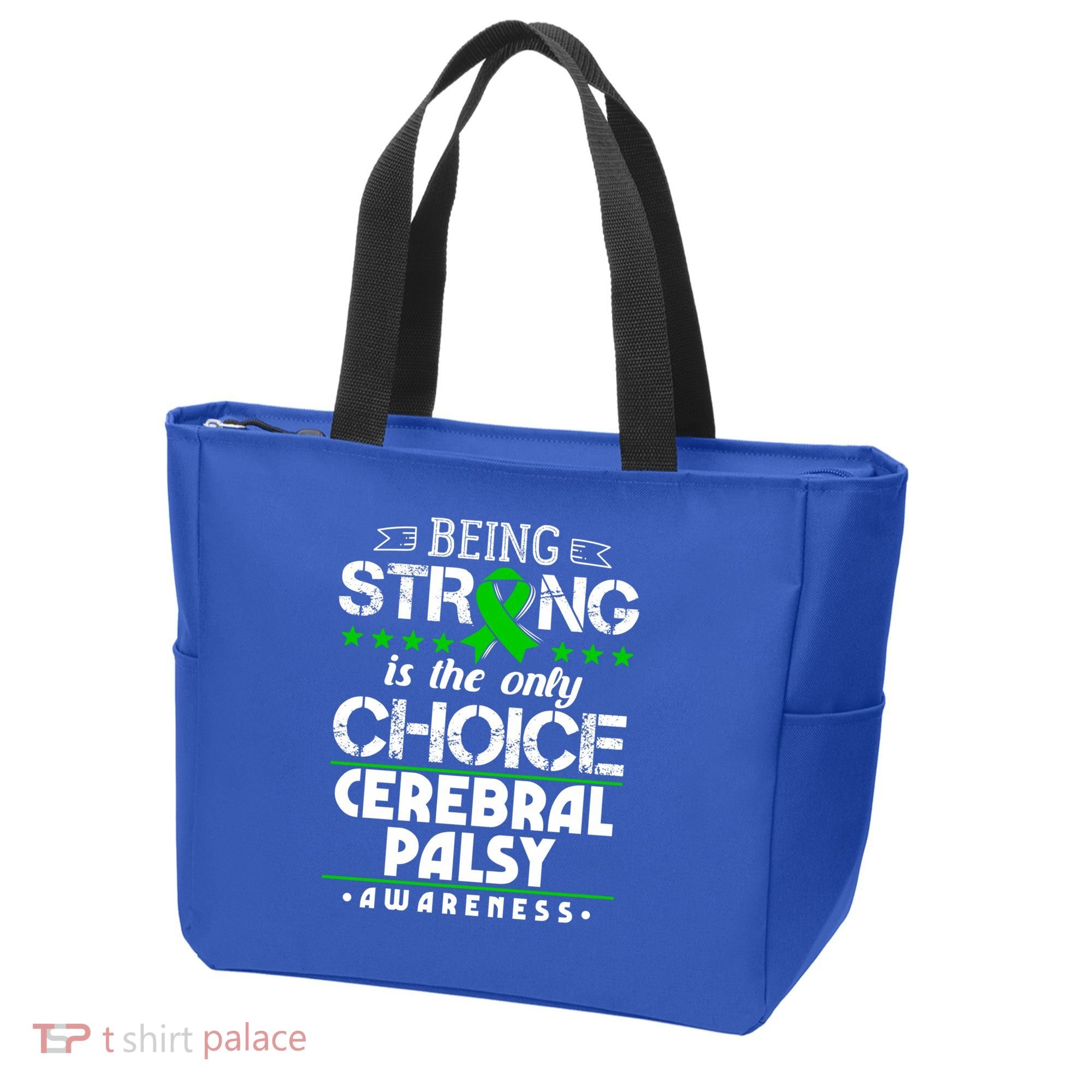 Green Ribbon Cool Gift Cerebral Palsy Awareness Cool Gift Tote Bag
