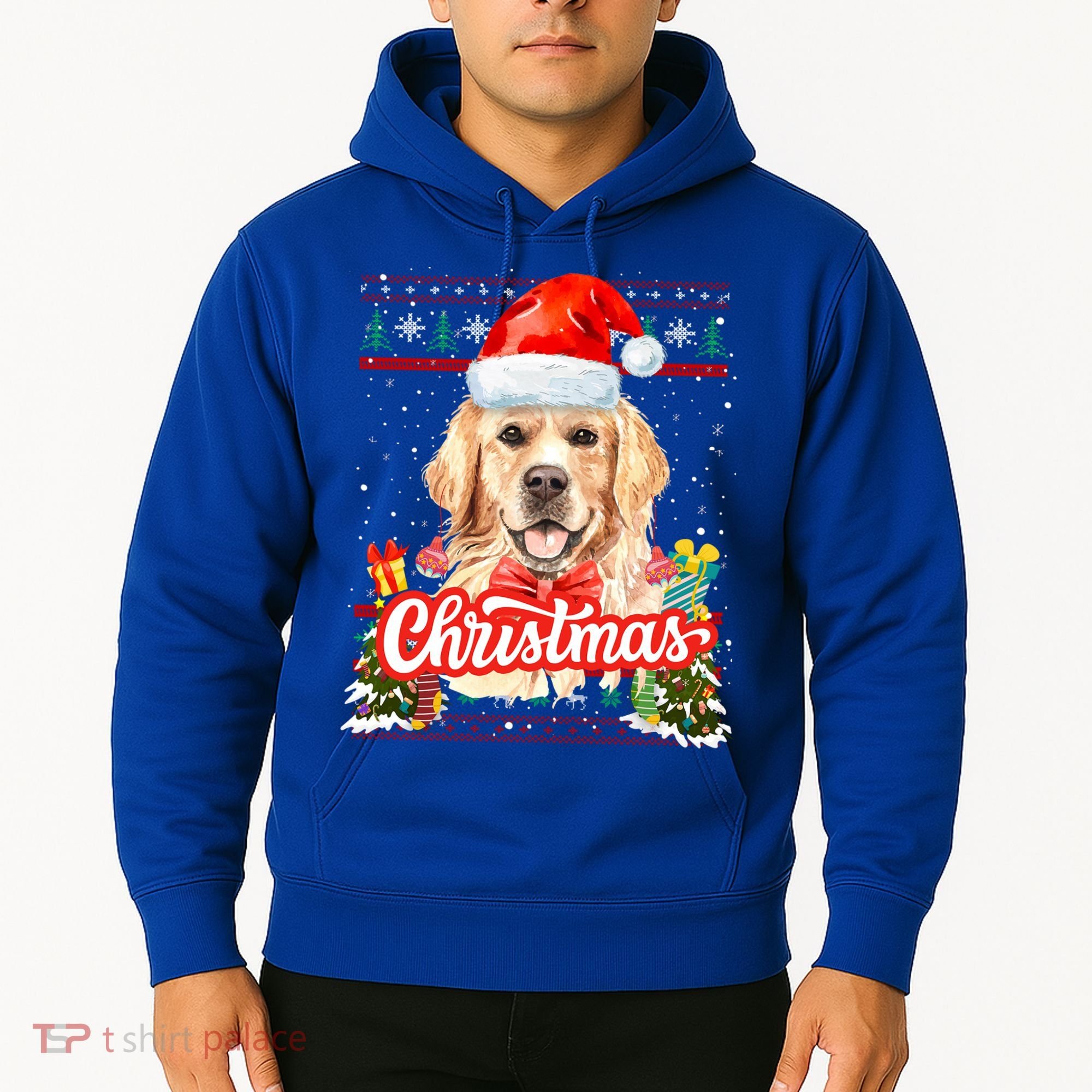 Golden Retriever Christmas Jumper Costume Idea Gift Hoodie