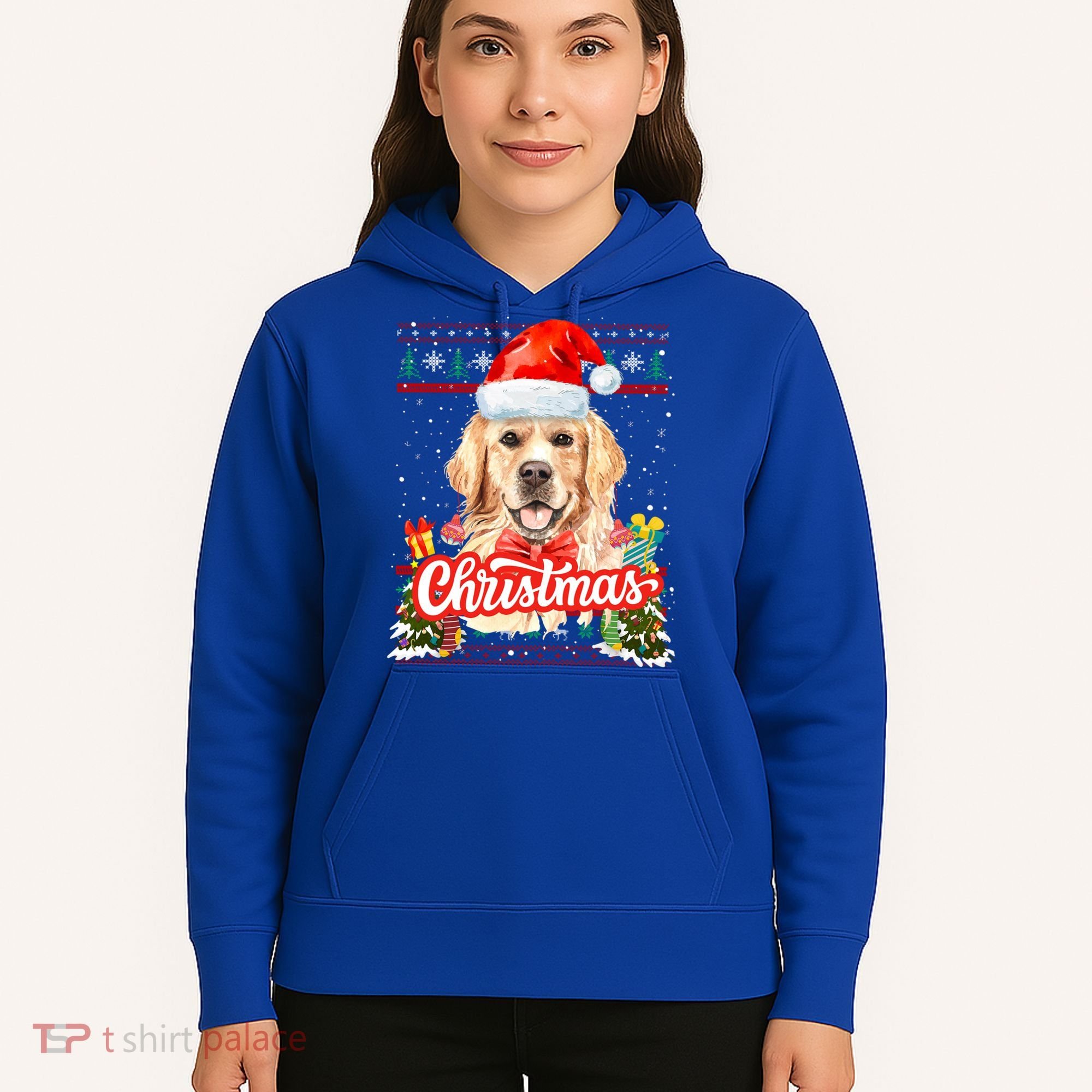 Golden Retriever Christmas Jumper Costume Idea Gift Hoodie