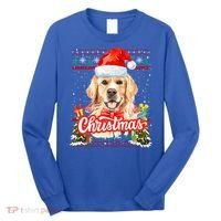 Golden Retriever Christmas Jumper Costume Idea Gift Long Sleeve Shirt thumb 0