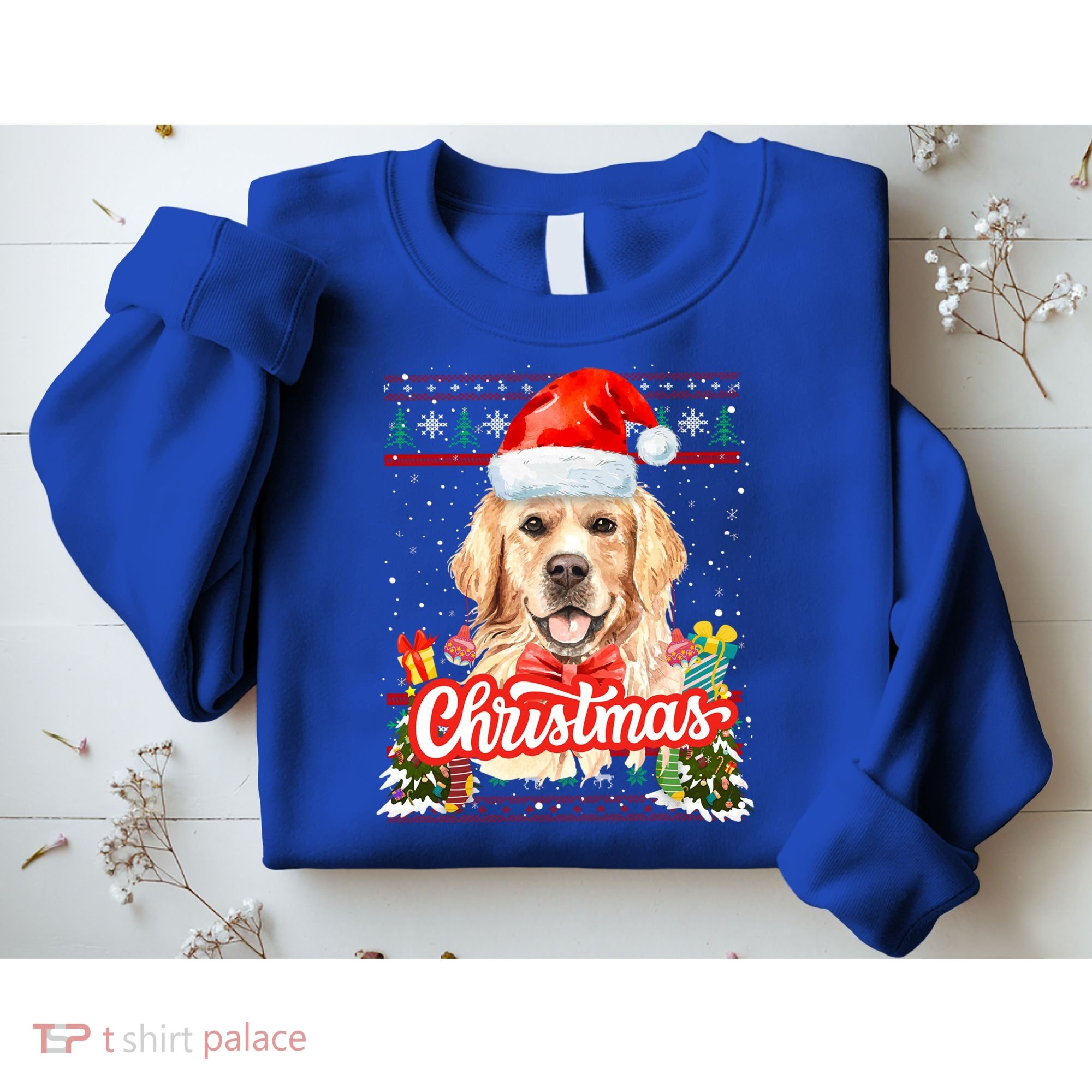 Golden Retriever Christmas Jumper Costume Idea Gift Sweatshirt