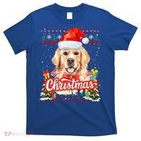 Golden Retriever Christmas Jumper Costume Idea Gift T-Shirt thumb 0