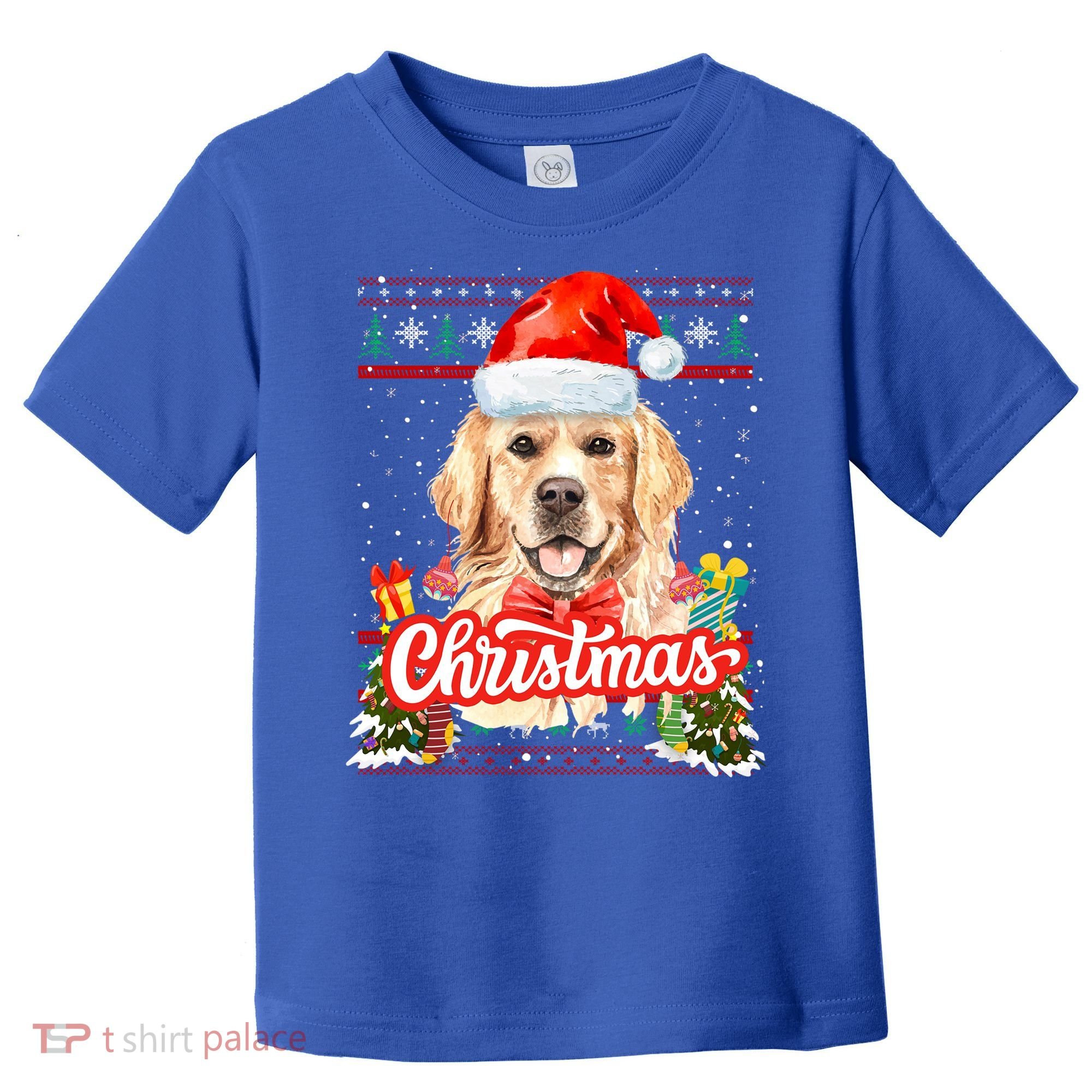 Golden Retriever Christmas Jumper Costume Idea Gift Toddler T-Shirt