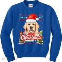 Golden Retriever Christmas Jumper Costume Idea Gift Kids Sweatshirt thumb 0