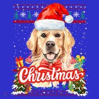 Golden Retriever Christmas Jumper Costume Idea Gift Kids Sweatshirt thumb 2