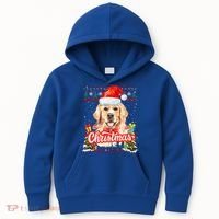 Golden Retriever Christmas Jumper Costume Idea Gift Kids Hoodie thumb 0