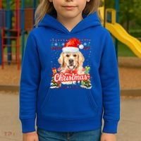 Golden Retriever Christmas Jumper Costume Idea Gift Kids Hoodie thumb 3