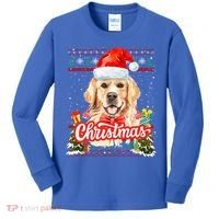 Golden Retriever Christmas Jumper Costume Idea Gift Kids Long Sleeve Shirt thumb 0