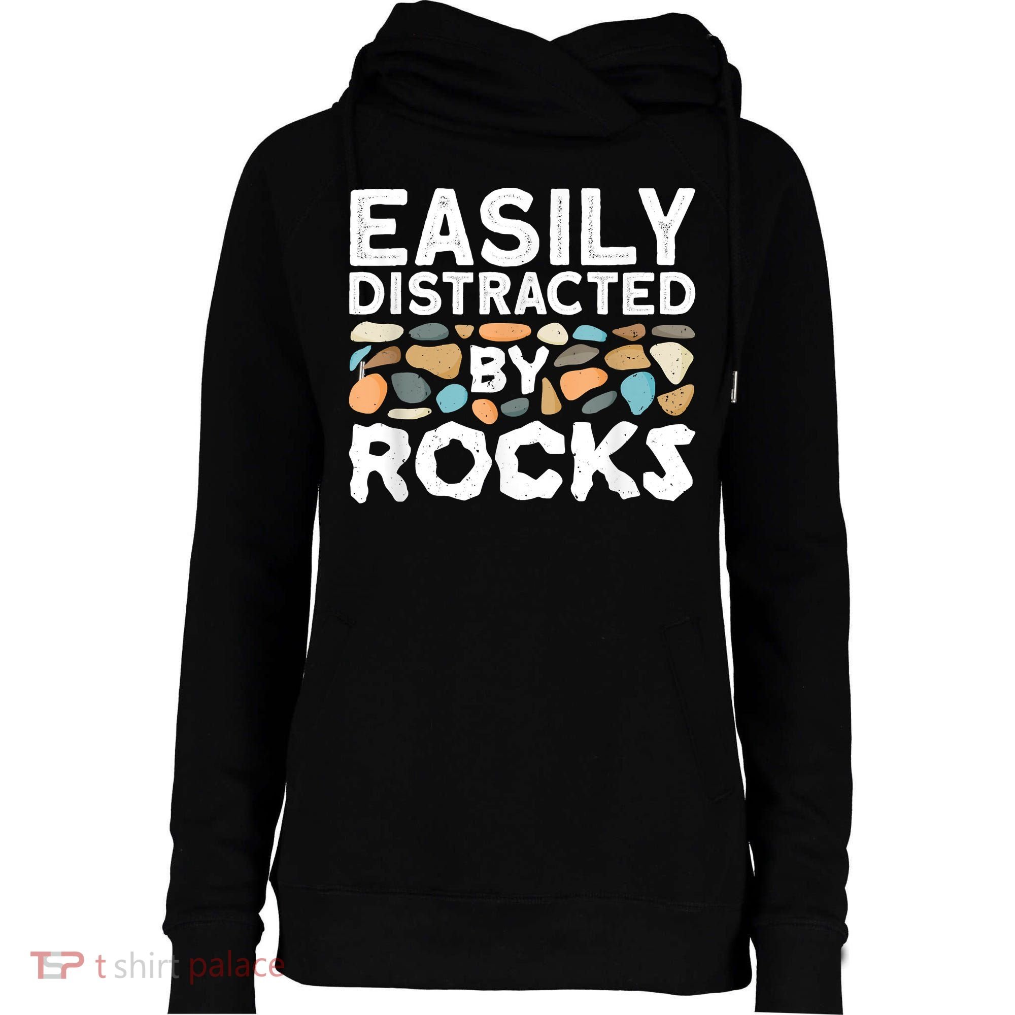 Geology , Rock Collector , Geologist Stone Womens Funnel Neck Pullover Hood