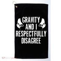 Gravity Rock Climbing Bouldering Climber Climb Mountain Funny Gift Golf Towel thumb 0