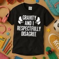 Gravity Rock Climbing Bouldering Climber Climb Mountain Funny Gift Kids T-Shirt thumb 3