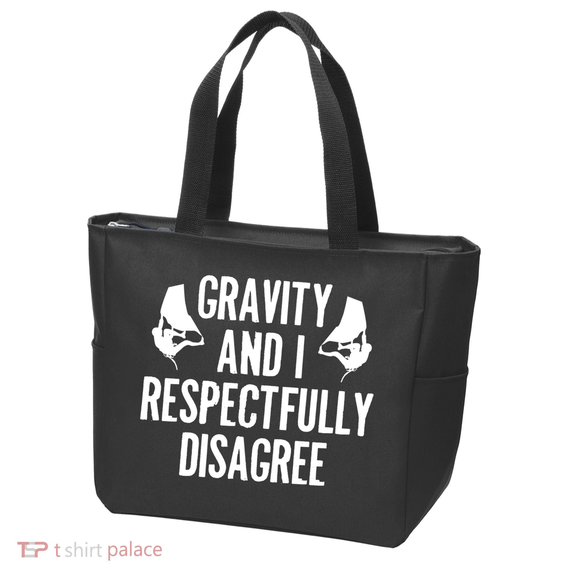 Gravity Rock Climbing Bouldering Climber Climb Mountain Funny Gift Tote Bag