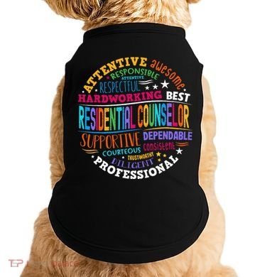 Groovy Residential Counselor Appreciation Back To School Doggie Tank