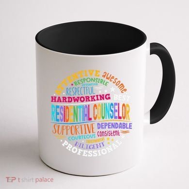 Groovy Residential Counselor Appreciation Back To School Coffee Mug back