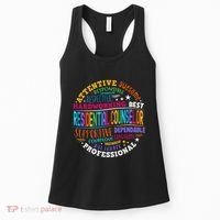 Groovy Residential Counselor Appreciation Back To School Women's Tank Top thumb 0