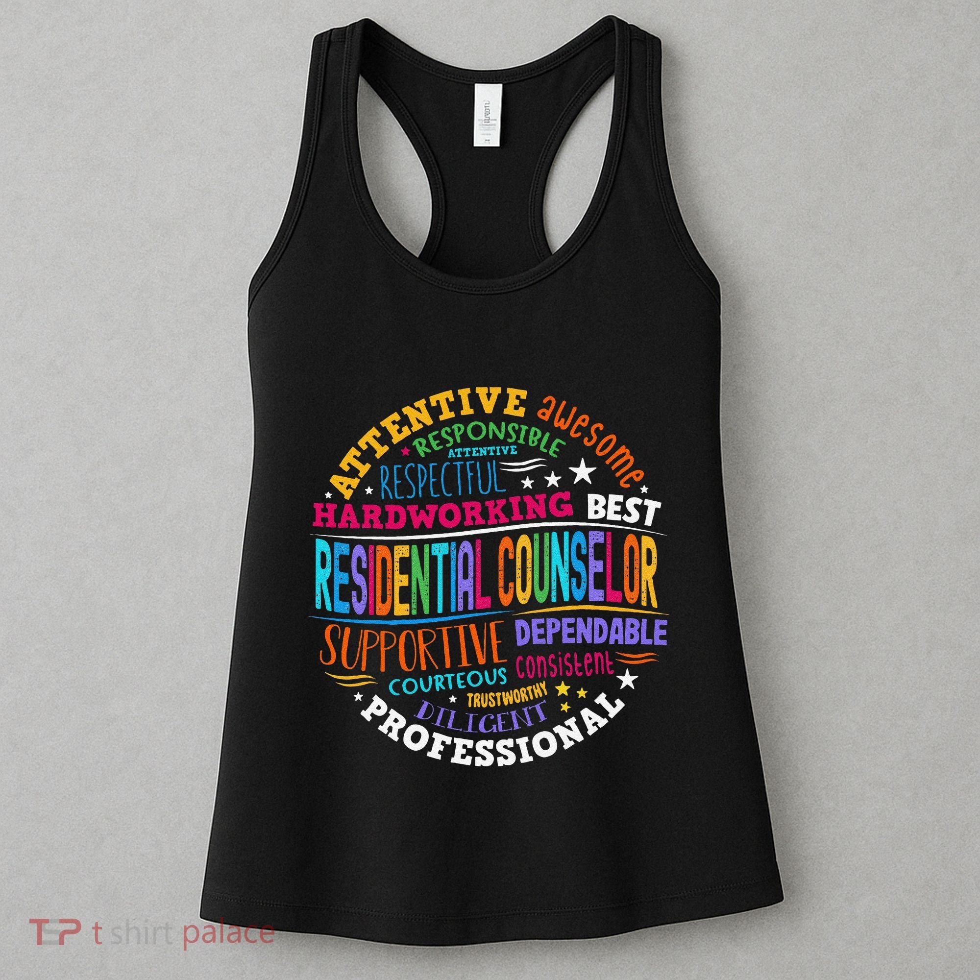 Groovy Residential Counselor Appreciation Back To School Women's Tank Top