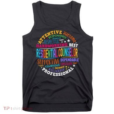 Groovy Residential Counselor Appreciation Back To School Tank Top