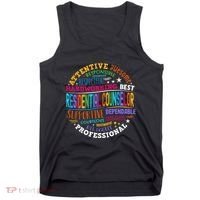 Groovy Residential Counselor Appreciation Back To School Tank Top thumb 0