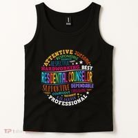 Groovy Residential Counselor Appreciation Back To School Tank Top thumb 2